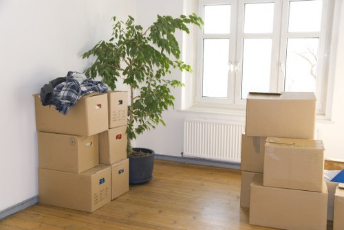 Mayfair Removals team preparing items for a professional house move