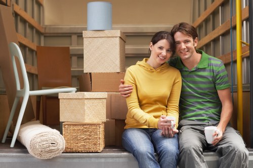 Mayfair removal van handling residential moving items