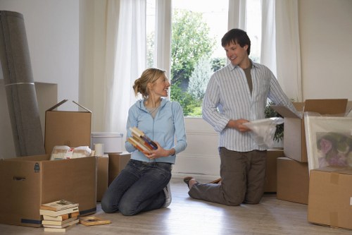Specialist furniture removal team working in central London