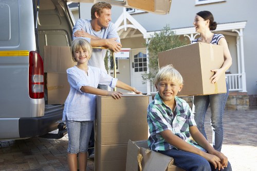 Local moving service handling boxes and office items in Mayfair