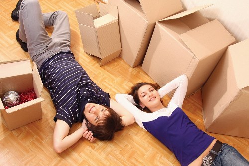 Careful furniture moving inside a luxury Mayfair property
