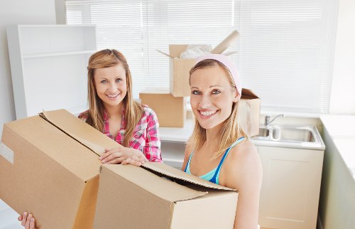 Different box types arranged for packing and boxes in Mayfair
